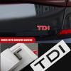 ABS-Kunststoff Auto Kofferraum Emblem TDI Buchstaben Abzeichen Aufkleber Mittelabdeckung Für VW TDI Passat Jetta Touareg Tiguan Touran Auto Zubehör