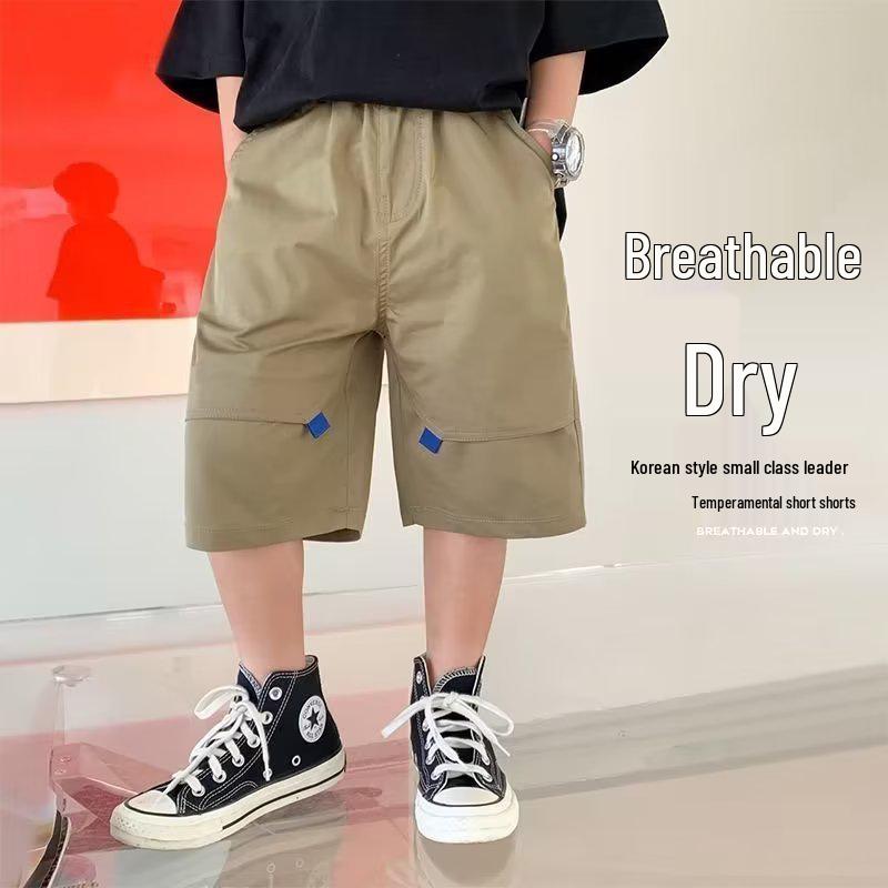 

Boys Mid-Length Summer Shorts 2023 - Trendy Lightweight Sportswear 170 cm хакі