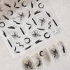 Chinese Ink Painting Butterfly Mural Nail Art Stickers