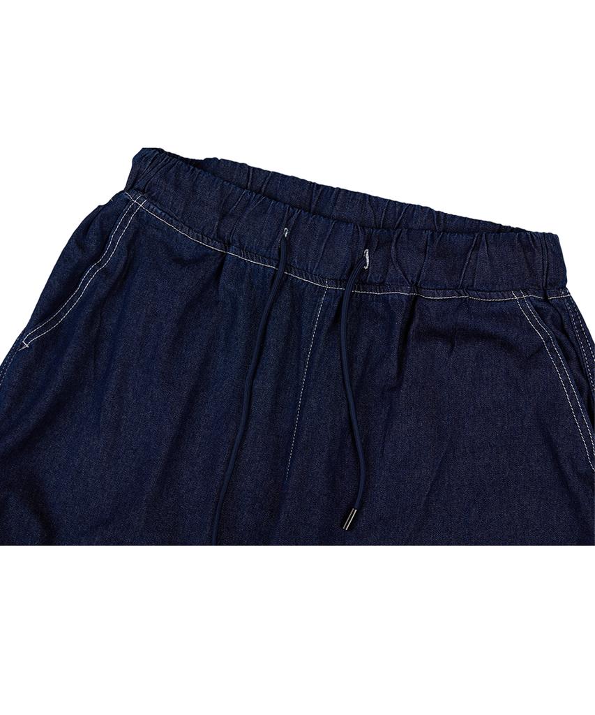CREAM SODA LAB Stitched Denim Cargo Pants Blue