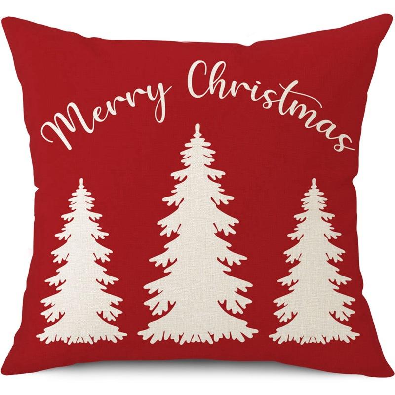 45cm Merry Christmas Cushion Cover Pillowcase 2025 Christmas Decorations for Home Ornament Happy New Year Christmas Decor 2026