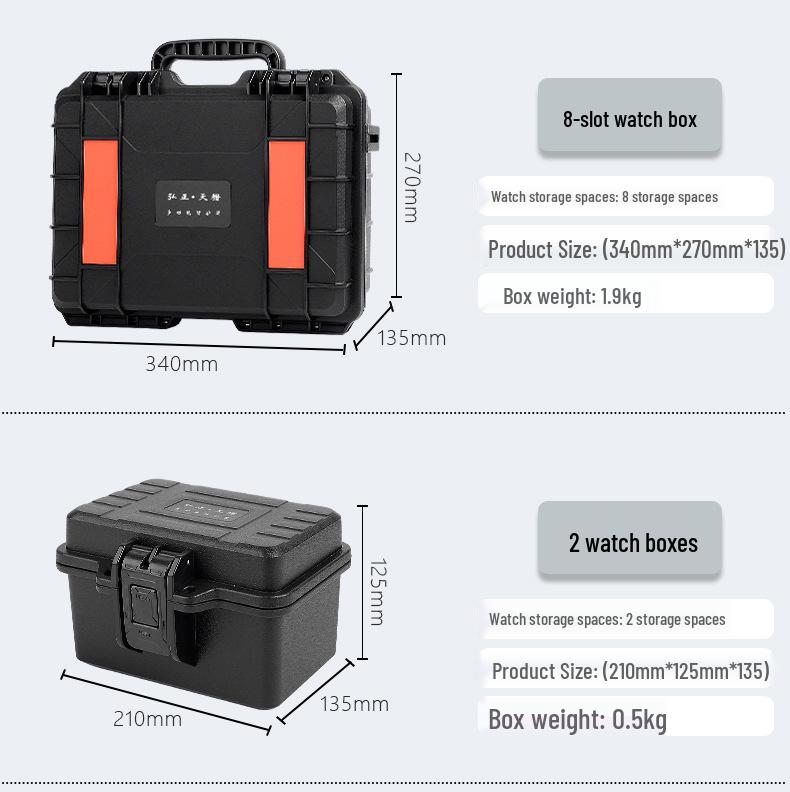 Luxury 12-Slot Watch & Jewelry Display Box for Home Collection