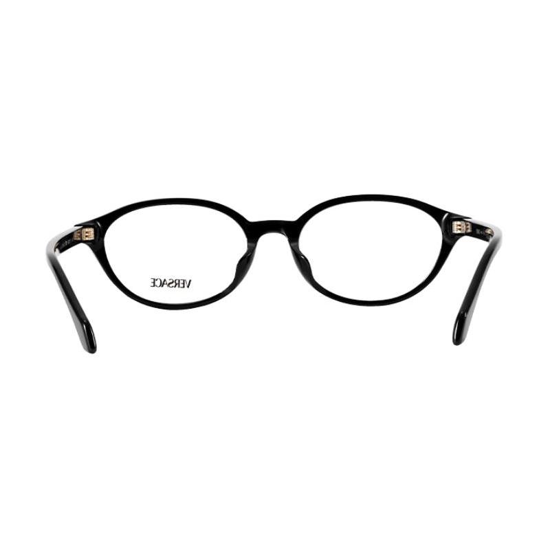 Versace Brand LOGO Plate Oval Optical Glasses Men and Women Same Style Couple Black 34504066 0VE3393D-GB1-Black 53