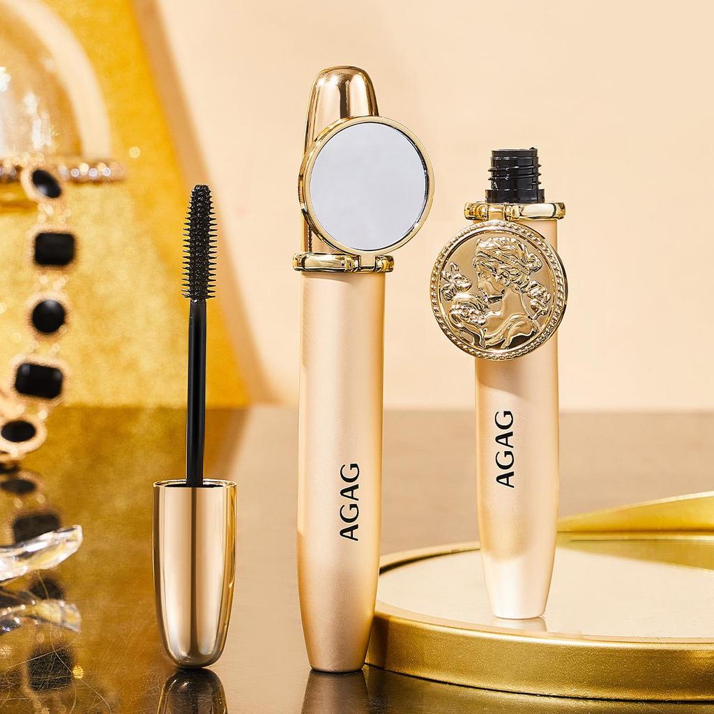 AGAG Double Curl Mascara - Vattentät, Svettresistent, Kladdfri, Förlängande & Volymgivande.