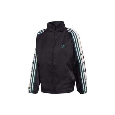 adidas Originals Embroidered Logo Side Pocket Loose Jacket Unisex Jacket Black DH4600