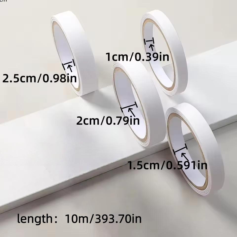 1PC 0.39/0.591/0.79/0.98in  Preglued Edging PVC Edge Banding for Wood Kitchen Wardrobe Furniture Table Desk Board bianco