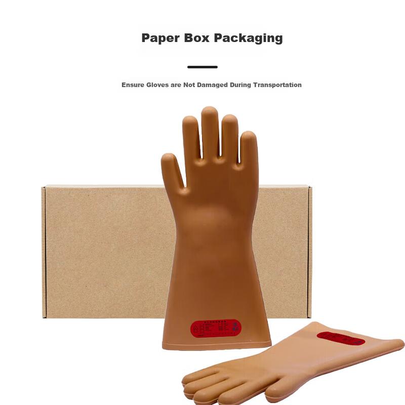 XINGGONG Rubber Insulated Gloves, for Electrical Work, High Voltage Protection, Electric Shock Prevention And Safety, 5KV