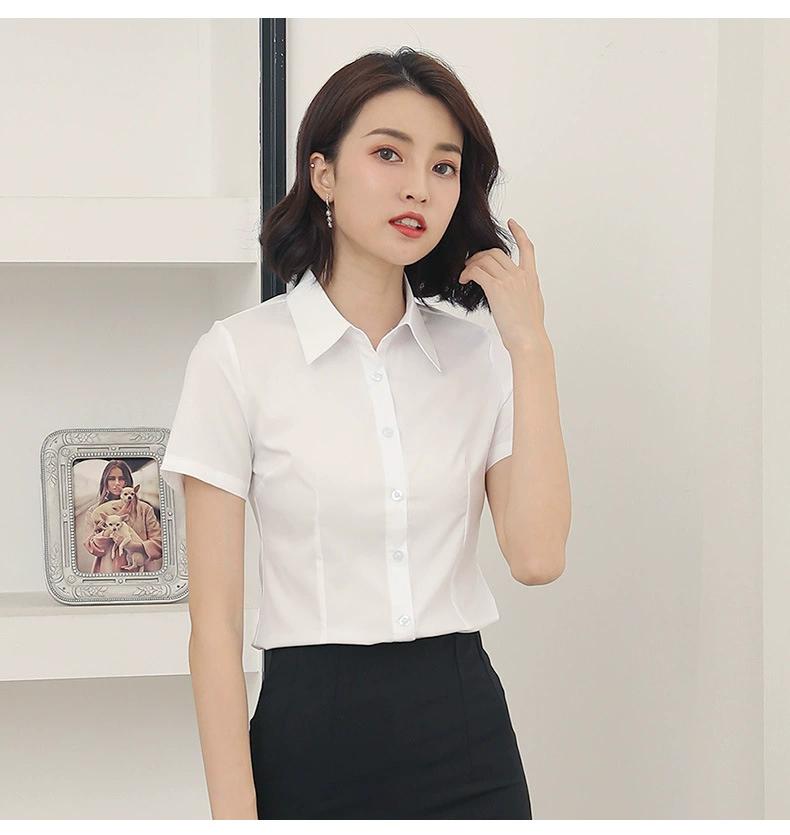 Shirt Women's Long Sleeved Professional Work Clothes Stretch