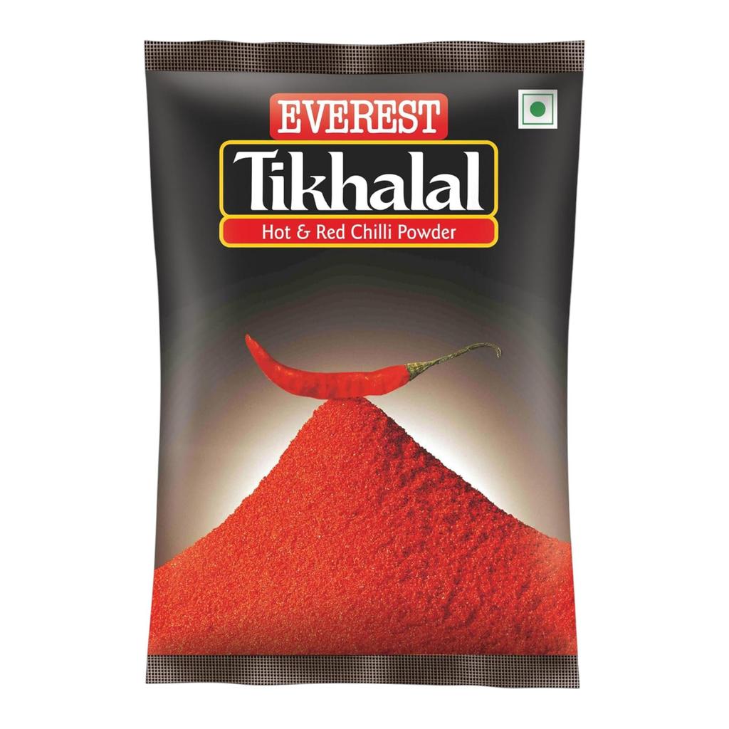 Everest Tikhalal Chilli Powder 200g Pack Spicy Indian Red Chili Seasoning for Cooking