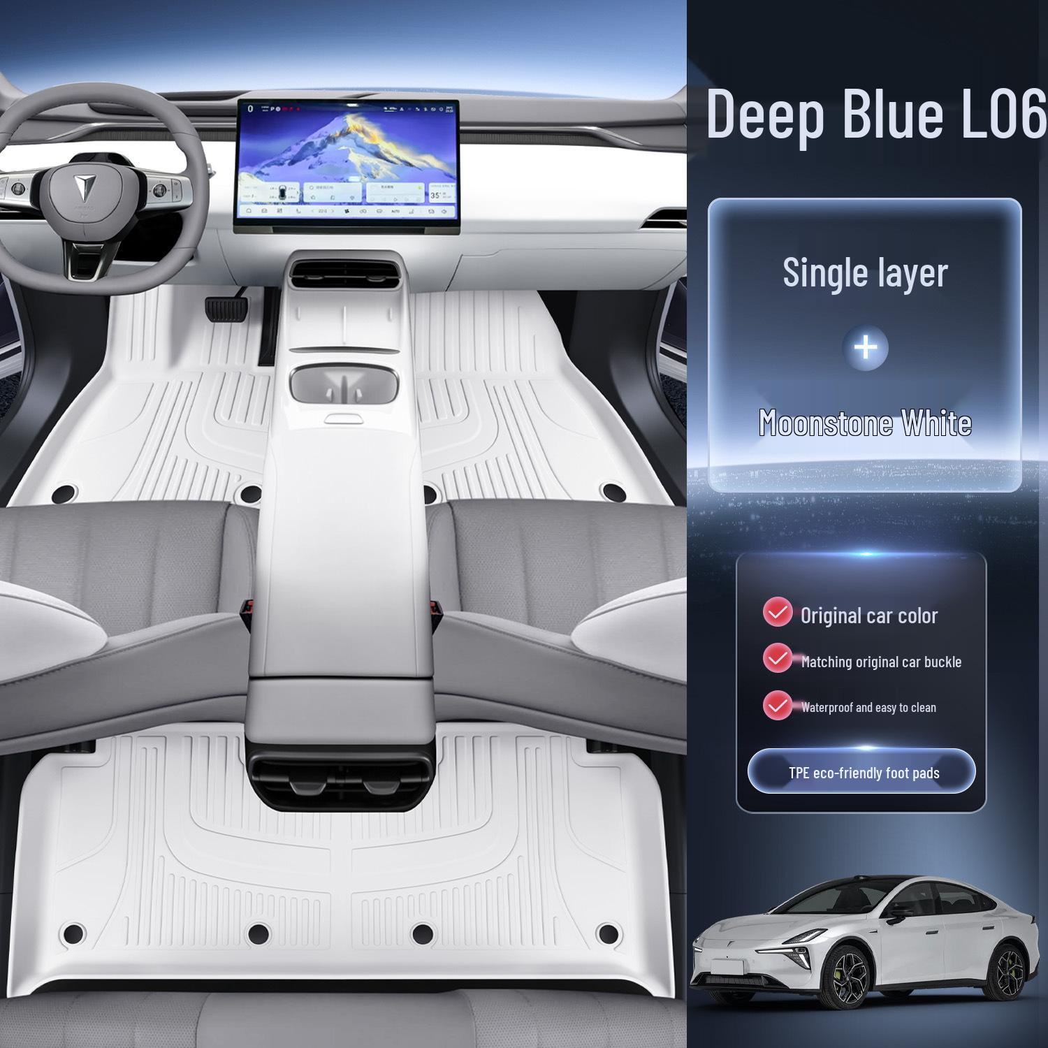 

Changan Dark Blue L06 Full Coverage TPE Floor Mats, 26 Styles