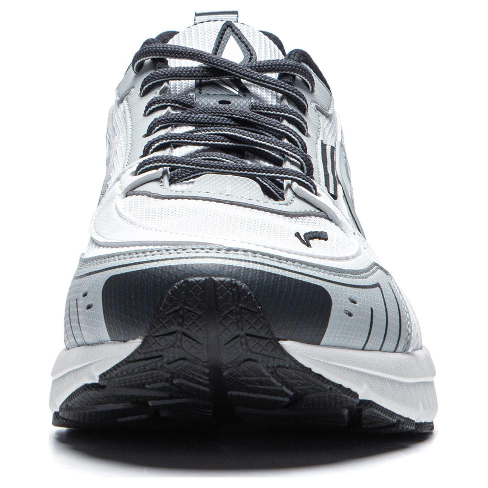 New LiNing Shake 1.5 Cushioned Slip Resistant Abrasion Resistant Low Top Running Shoes Men's White Gray ARXU013-1