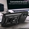 For Realme C33 2023 4G/C33 4G Sliding Camera Design Phone Case PC+TPU Kickstand Protective Cover