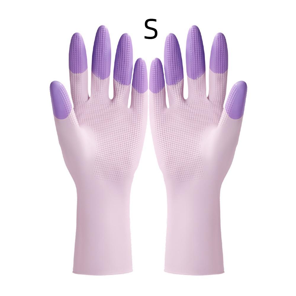 Waterproof Rubber Latex Gloves Thickened Housework Glove New Cuffs Dishwashing Gloves