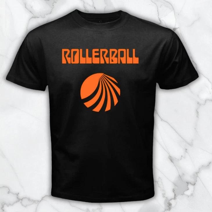 Rollerball Movie James Caan Men s Black Graphic T Shirt Freeships M