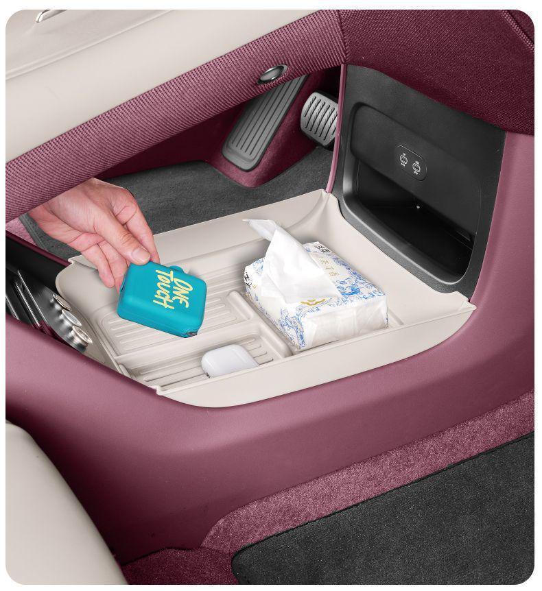 Silicone Pad for Xiaomi YU7 Central Console Armrest Box Organizer