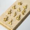 Personalized Diy Electroplated Stainless Steel Marine Life Pendant, Gold, Starfish Diy Handmade Necklace Jewelry Accessories