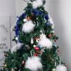 6pcs Mini Feather Snowflake Pendant Simulation Christmas Tree Decoration  Valentines Day