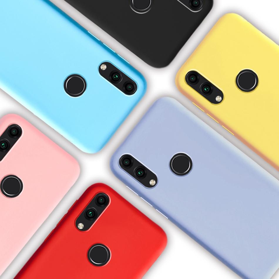 Bonbonfarbe Hülle für Huawei Honor 8C Handyhülle Honor 8C Abdeckung 6.26 Weiches Silikon TPU Rückseitenabdeckungen für Huawei Honor 8C BKK-L21