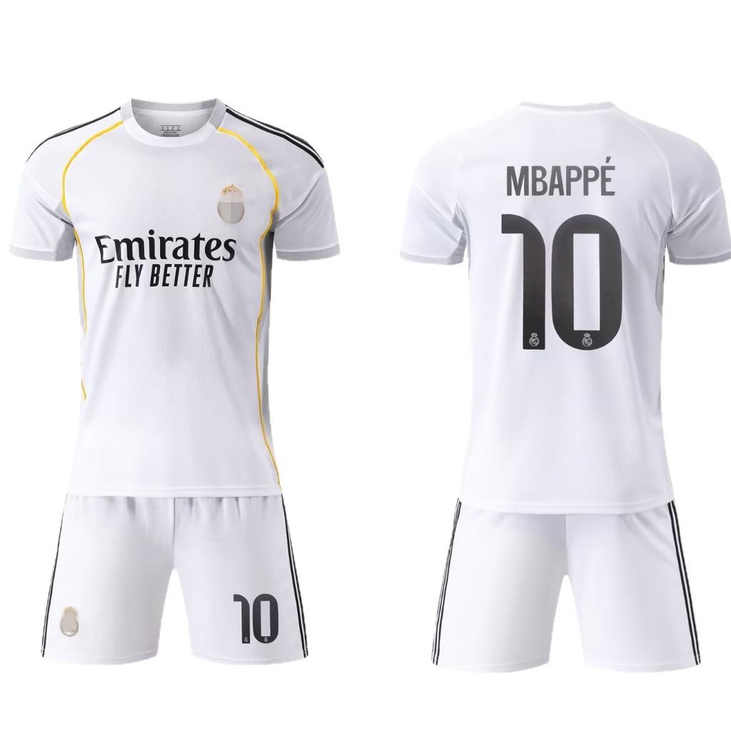 25-26 Royal M Home Court White No. 10 Football Jersey Children'S Jersey Children'S Clothing Adult Size 14-3Xl