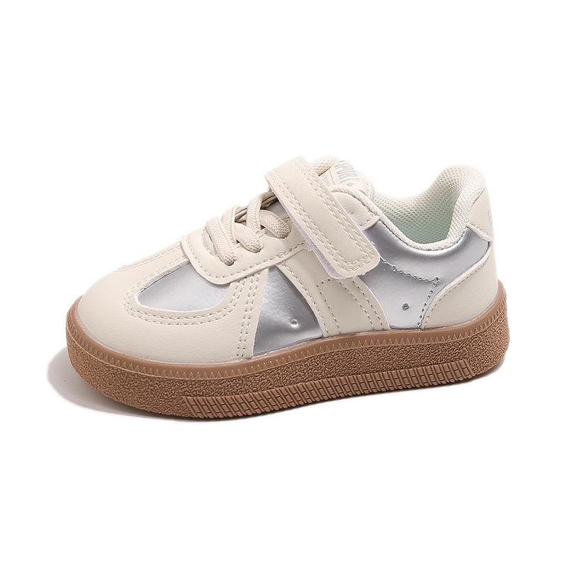 Children's board shoes men's and girls' sports shoes soft-soled casual shoes 2025 spring new little white shoes German training shoes children's shoes