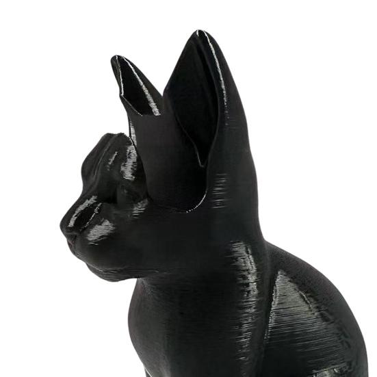 Cat Glasses Holder 3D Printed Black Cat Eyeglass Stand Decorative Eyeglass Organizer for Home Bedside Table Office Desk Accessory