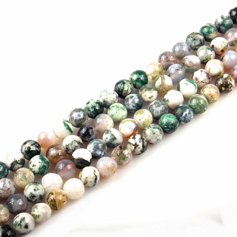 Natural Wood Grain Agate Beads for Handmade DIY Jewelry