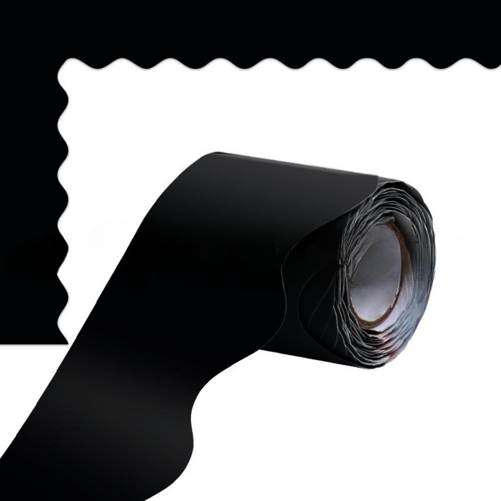 

Цветные наклейки-бордюры для плакатов Сделай сам Водонепроницаемые с волнистым краем Бумажные Декоративные наклейки для классной доски чёрный