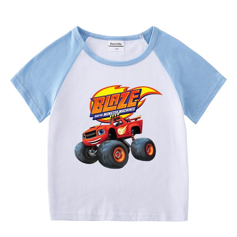 Kids' 2026 Summer Raglan T-Shirt - Short Sleeve, Unisex Top for Boys and Girls, Baby Half Sleeve Tee