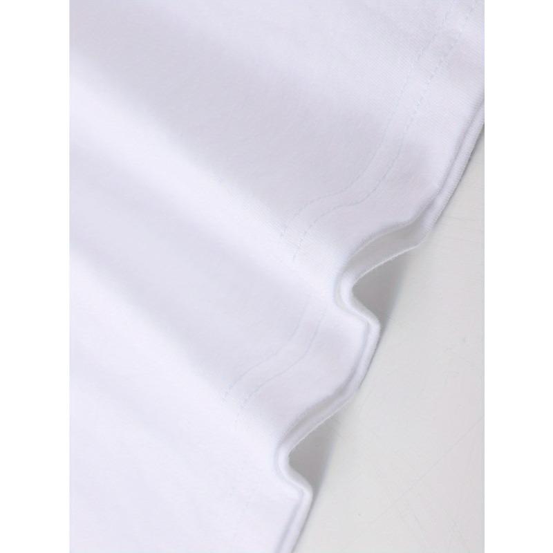 European sizes Men's round neck short sleeved T-shirt with letter pattern printing, simple and fashionable T-shir