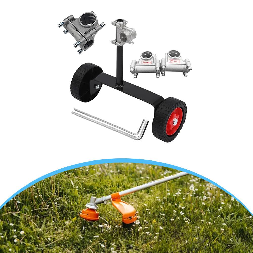 Heavy Duty Lawn Trimmer Wheel Attachment Compatible with For 26mm and 28mm Shafts for Smooth and Fast Yard Work