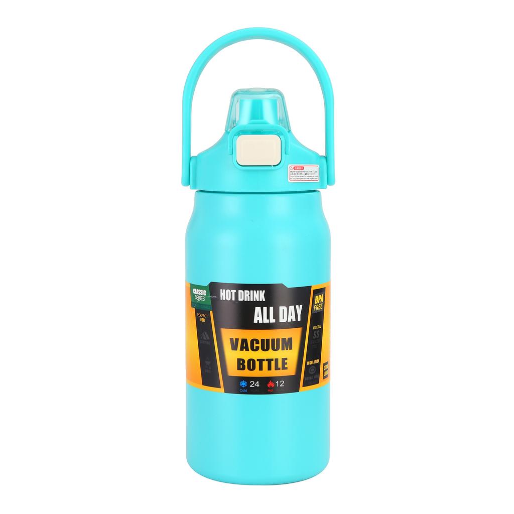 Large Travel Tumbler Thermos Mug Thickened Steel Double Wall Sports Water Bottle Vacuum Flask