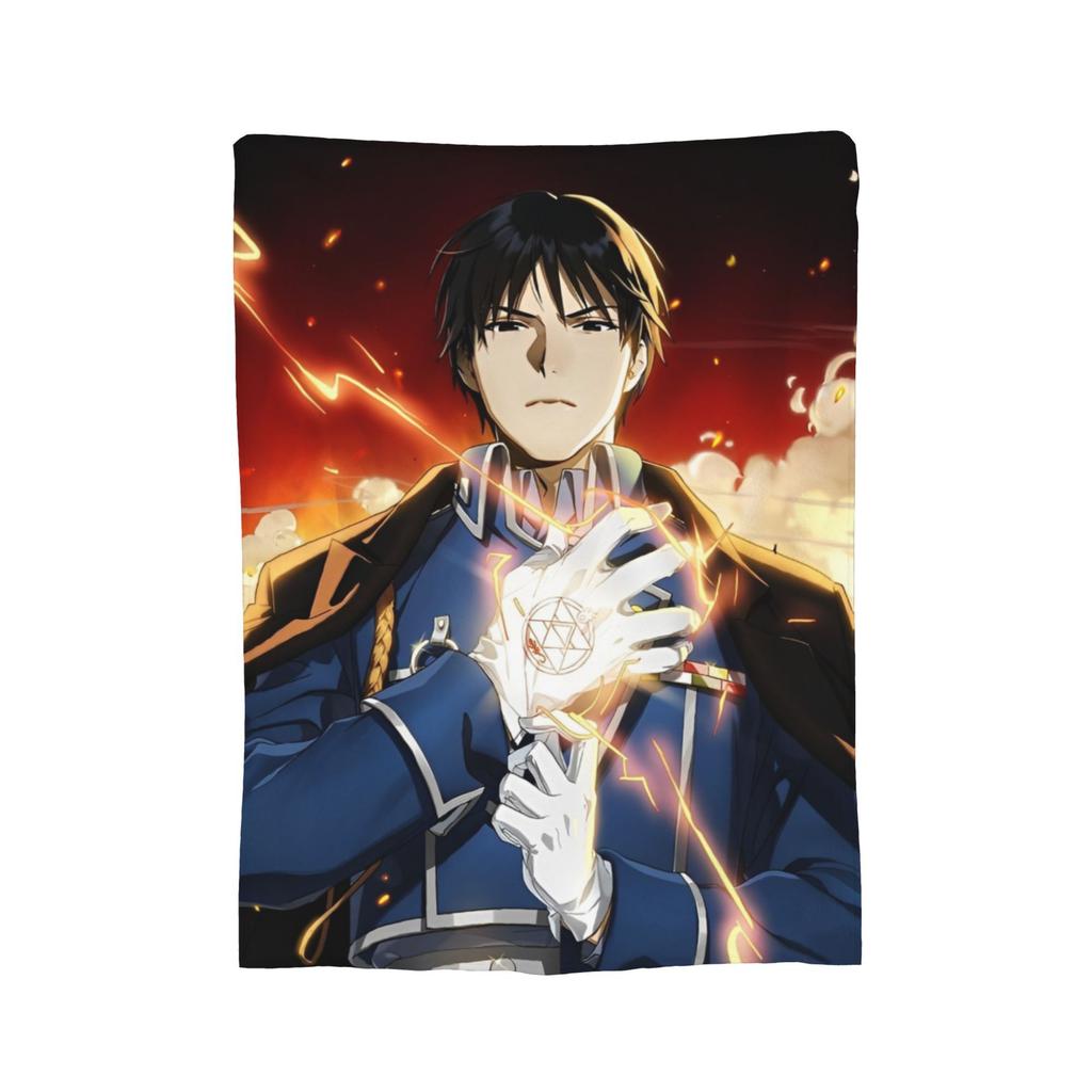 Fullmetal Alchemist Blanket Cover Flannel Anime Manga Warm Throw Blankets for Bedding Couch Bed Rug