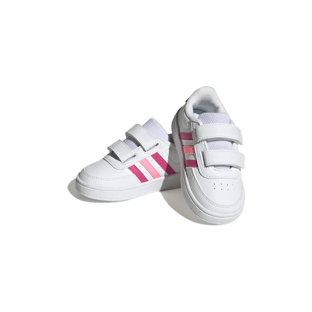 Adidas Neo Breaknet 2.0 Non-Slip Durable Low-Top Shoes Baby Shoes White Pink hp8973