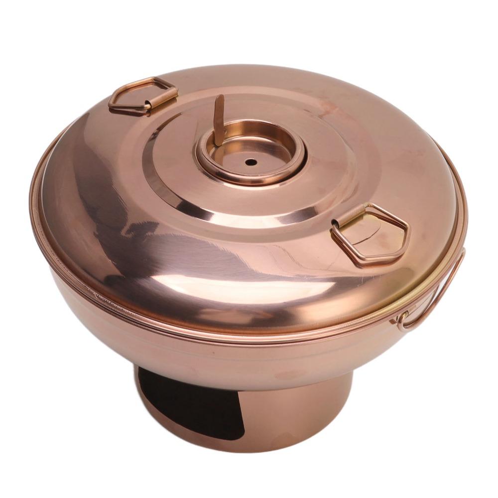 Rose Gold Dry Ice Hot Pot 410 Stainless Steel Dessert Fondue Pot Chinese Hot Pot  Home Kitchen