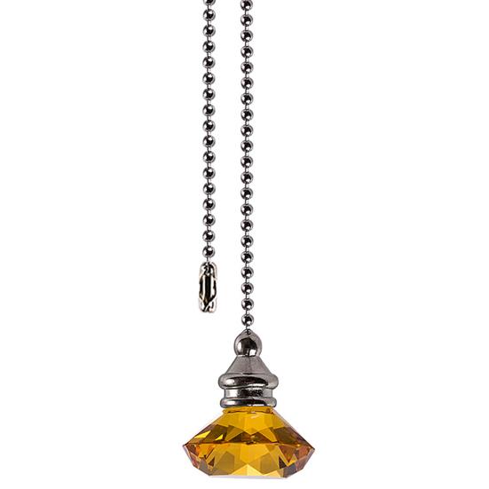 

Скандинавский ромбовидный ретро хрустальный подвесной светильник-вентилятор с переключателем, домашний декор янтарь