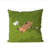 DDinotaeng Pillow Case For Car Sofa Decorative Home Doublesided Print Plush Square Throw Pillow Cushion Cover
