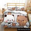3D Print Bubu Dudu Cartoon Bear Panda Comfortable Duvet Cover Pillowcase Bedding Set Children Bedroom Decoration Home Textile
