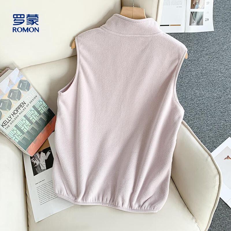 Romon Women's Fleece Stand Collar Vest