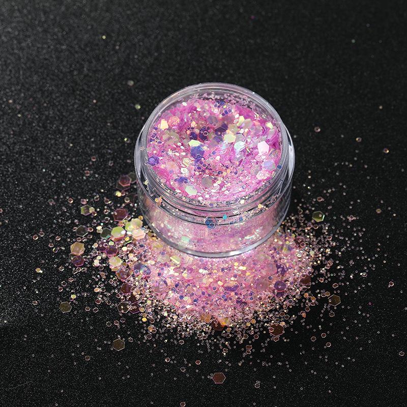 Colorful Mermaid Glitter Eyeshadow Loose Powder - DIY Handmade Laser Sequins