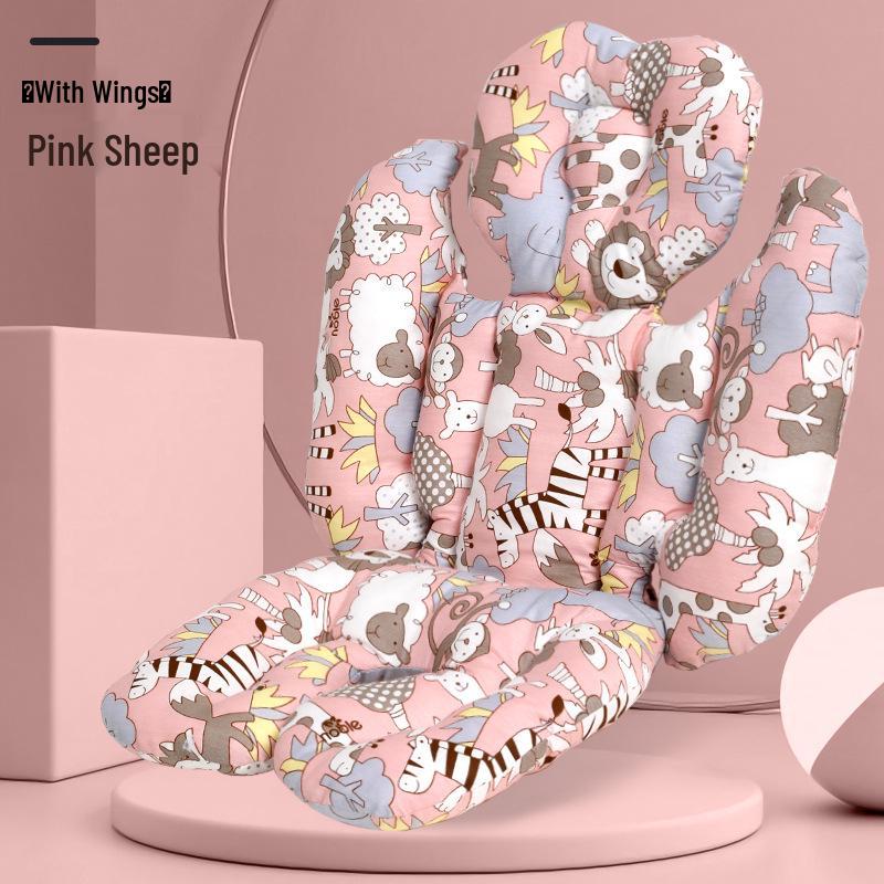 Soft Breathable Baby Stroller Seat Cushion, Washable Cotton Pad for Stroller or High Chair