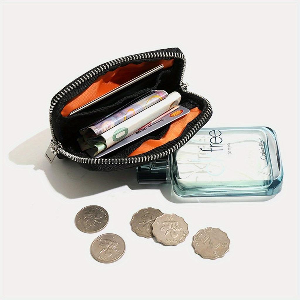 Slim-style Waterproof Nylon Small Wallet, Multi-functional Card Holder, Keychain, Women's Coin Purse