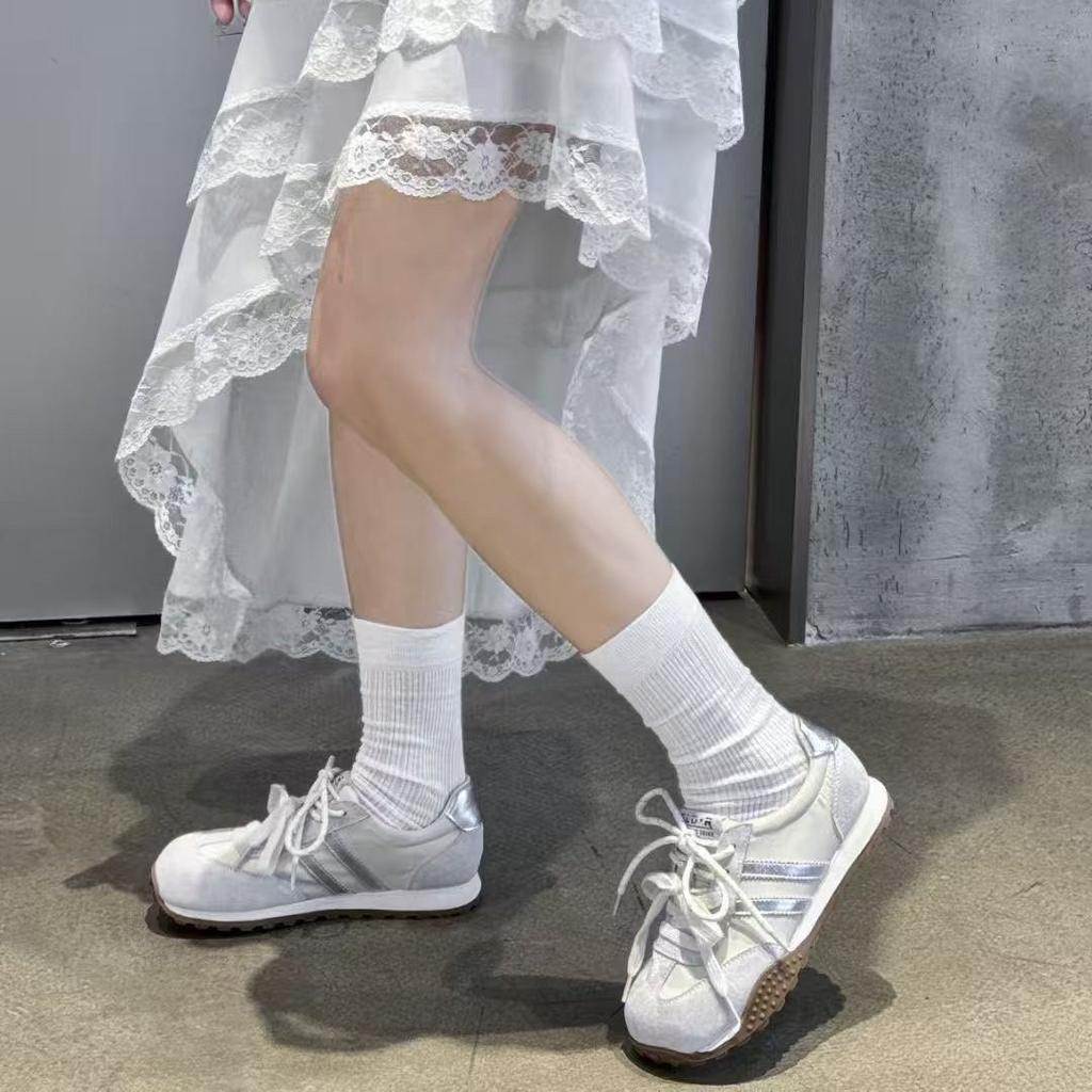 Leather Retro Women's Spring New Pair of Shoelaces Breathable and Lightweight Platform Sports and Leisure Shoes