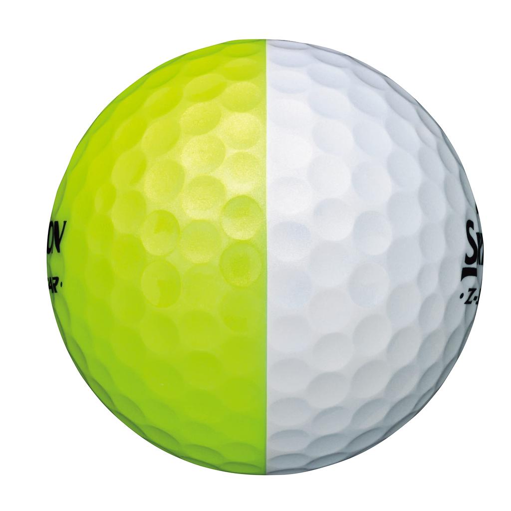 DUNLOP Golf Balls SRIXON XV DIVIDE 2023 Model 1 Dozen Z-STAR (12 Pieces) Yellow/White