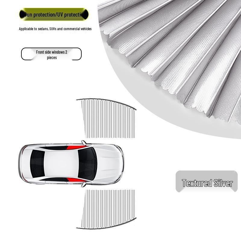 Magnetic Car Sunshade Curtains: Privacy & UV Protection for Side Windows with Retractable Sliding Rail
