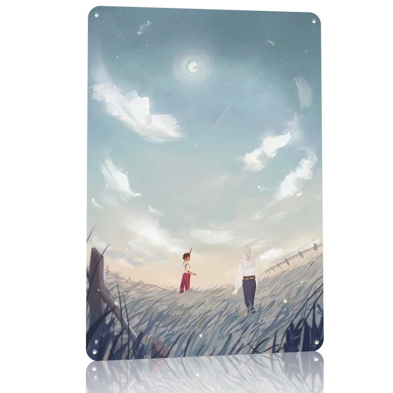 Two Of Us Personalized D Textured Metal Poster Wall Art Tinplate Sign for Home Decor Room Accessories Vintage Decorations House