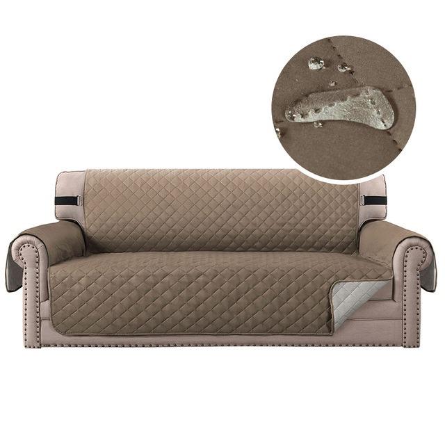 Waterproof Sofa Cover 1/2/3/4 Seater Anti-Slip Couch Slipcover Pet Dog Mats Kids Furniture Protector Covers Washable Room Decor