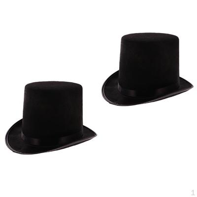2 Fedora-Zylinder, Steampunk, formeller Smoking-Topper, Cosplay-Kostüm