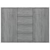 Commode/Buffet contemporain, Sonoma gris, 88x30x65 cm, Bois d'ingénierie LL0000150995