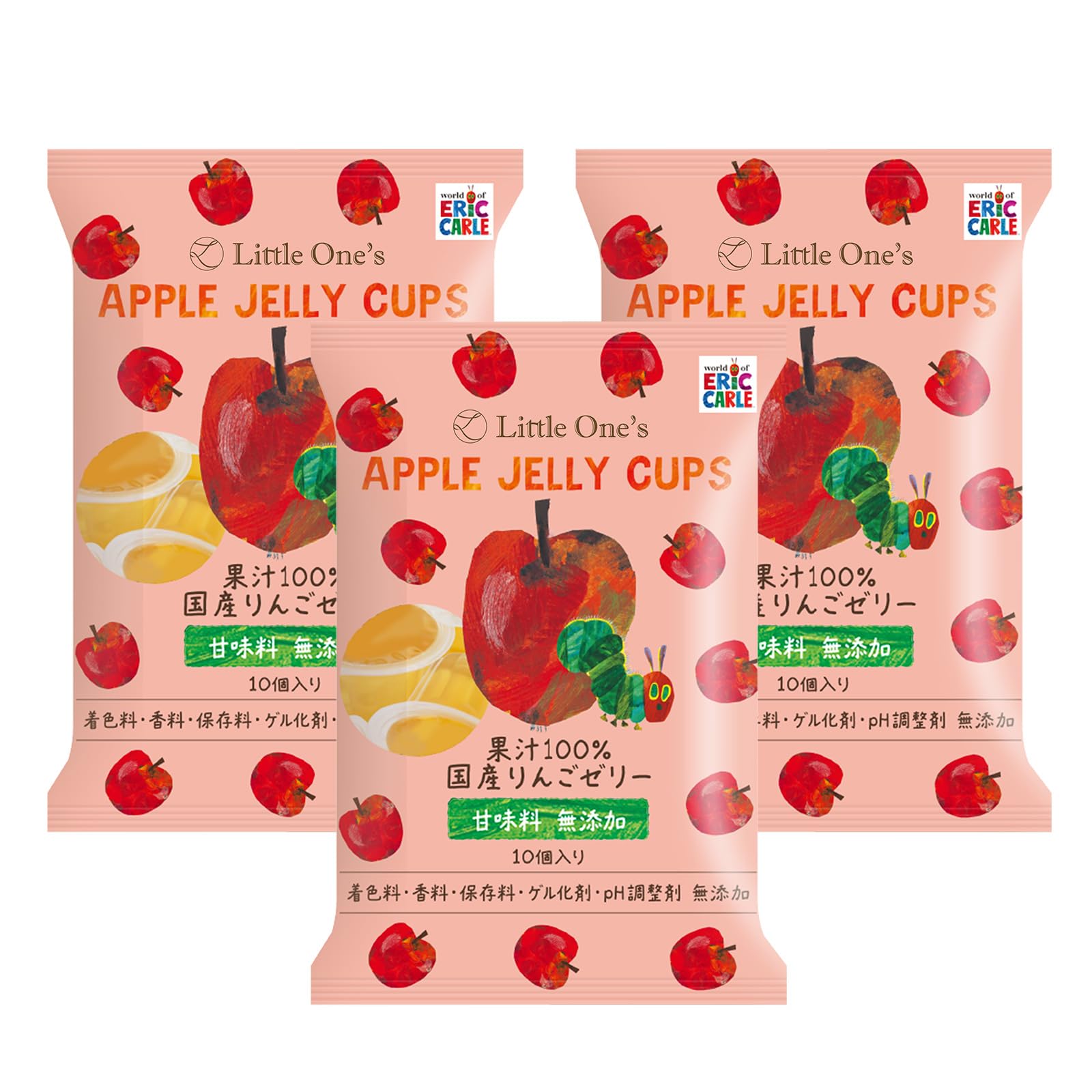 

Little Ones Японское яблоко 10 штук x 3 Без сахара или желирующих агентов или для детей Без добавок 100% желе, пакетики, подсластители, желатин,