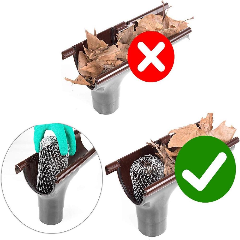 6× 3 Inch Expandable Aluminium Filter Strainer Gutter Downspout NO MORE CLOGGING